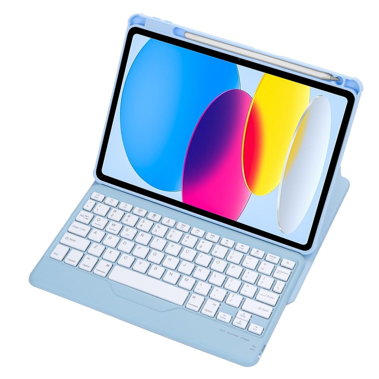 360 Rotation Bluetooth Keyboard Leather Case For Ipad 10.9 2022 Pink