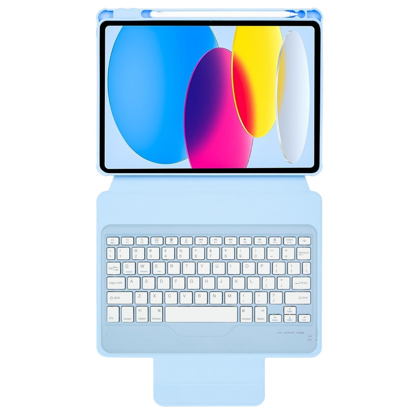 360 Rotation Bluetooth Keyboard Leather Case For Ipad 10.9 2022 Pink