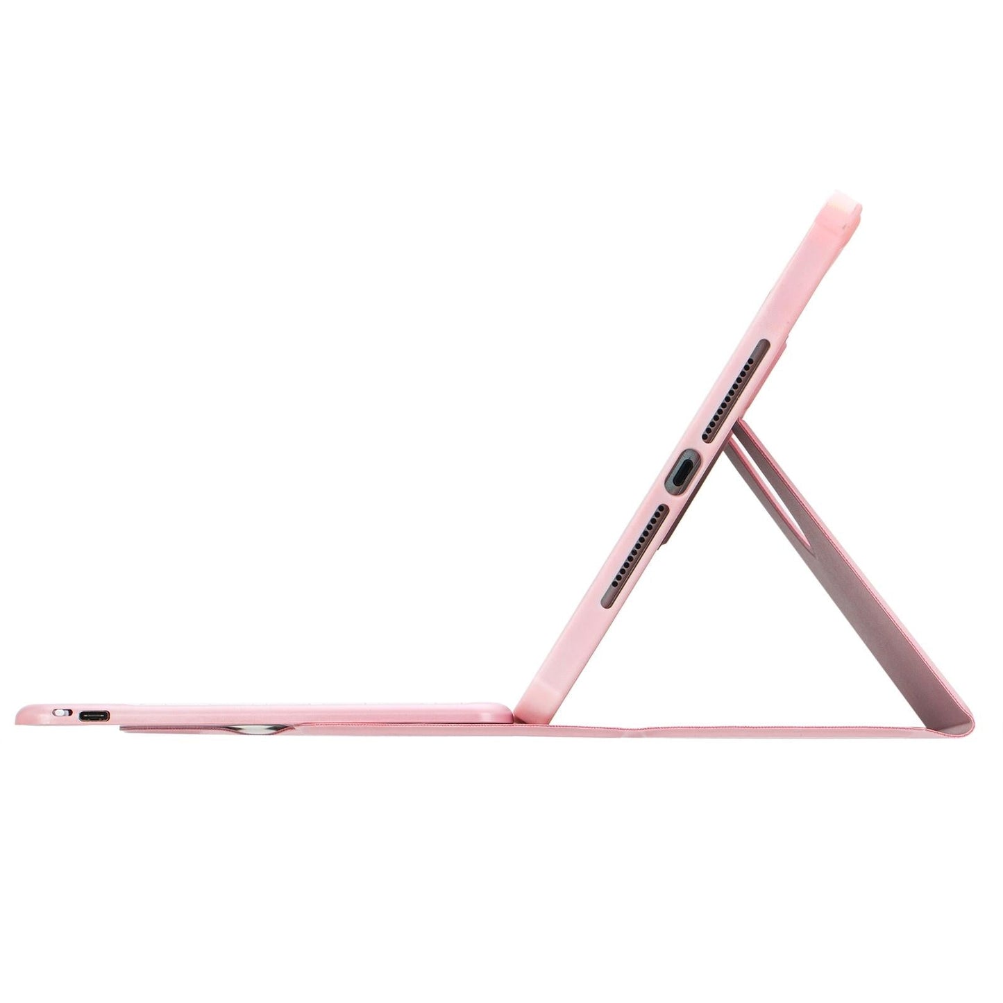 360 Rotation Bluetooth Keyboard Leather Case For Ipad 10.9 2022 Pink