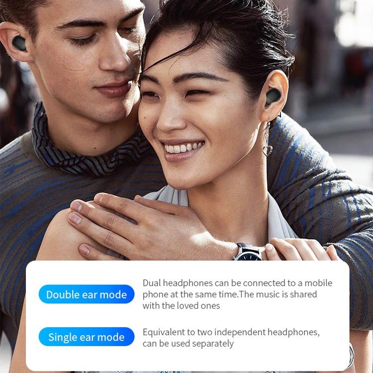 Wireless Sports Bluetooth Earphones Binaural Stereo Black
