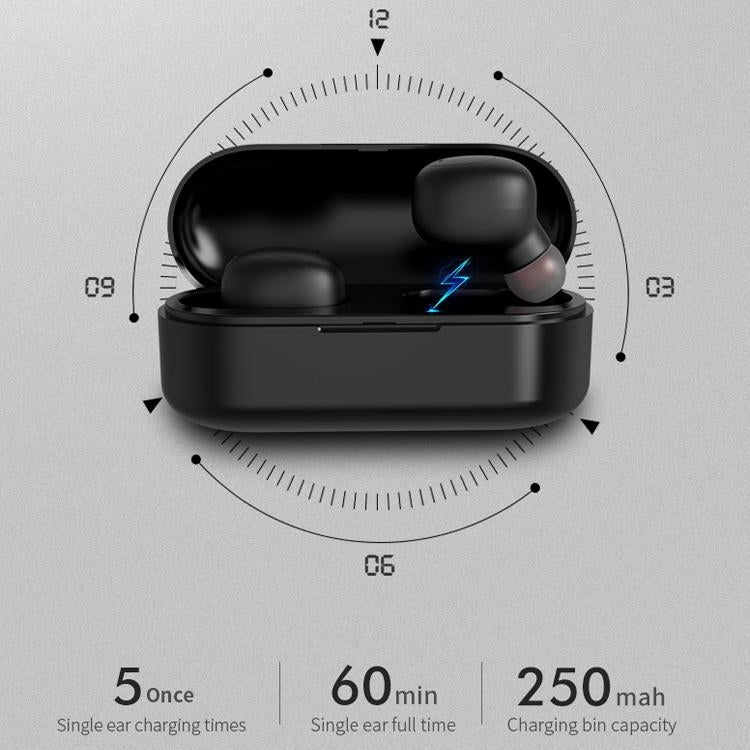 Wireless Sports Bluetooth Earphones Binaural Stereo Black