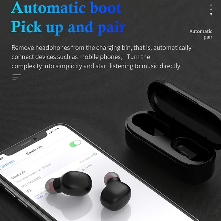 Wireless Sports Bluetooth Earphones Binaural Stereo Black