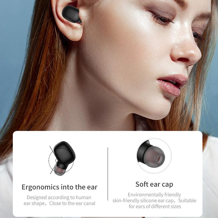 Wireless Sports Bluetooth Earphones Binaural Stereo Black