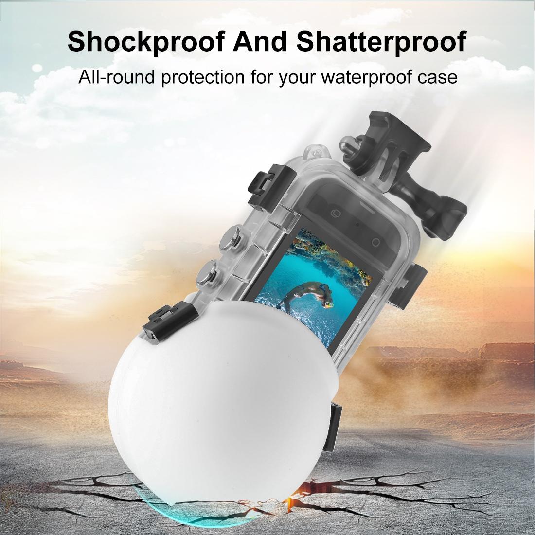 Silicone Dive Case Lens Guard For Insta360 X3 / X4 Invisible And Protective_Black
