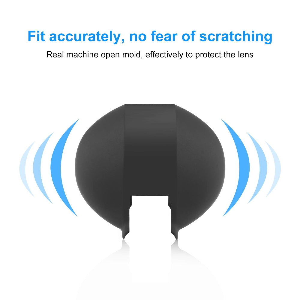 Silicone Dive Case Lens Guard For Insta360 X3 / X4 Invisible And Protective_Black