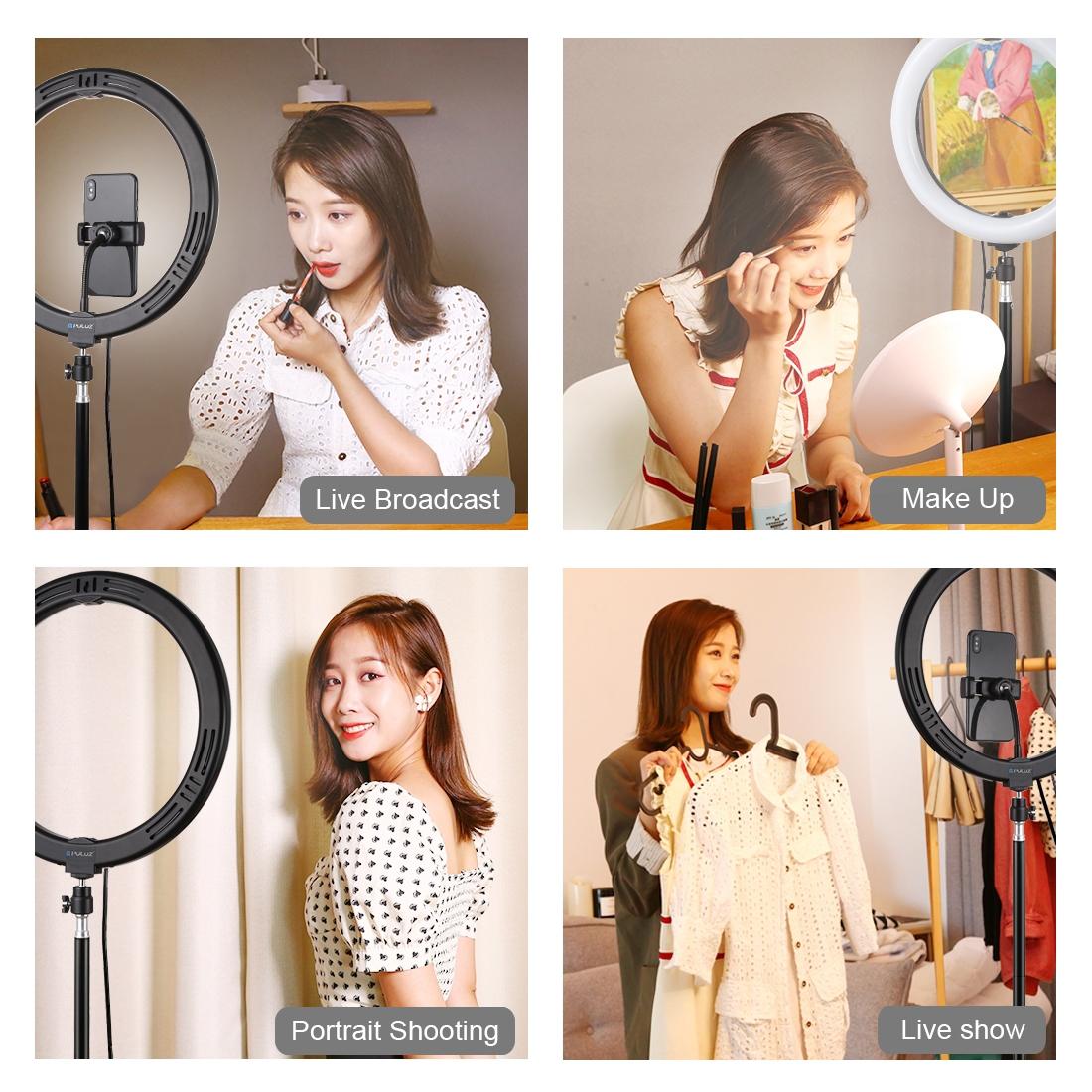 11.8 Inch Led Ring Light With Tripod And Phone Clamp For Vlogging Live Streaming