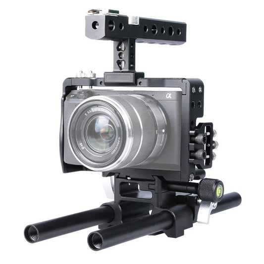 Sony A6000 A6300 A6400 A6500 Camera Cage Stabilizer Handle Black Audio Video