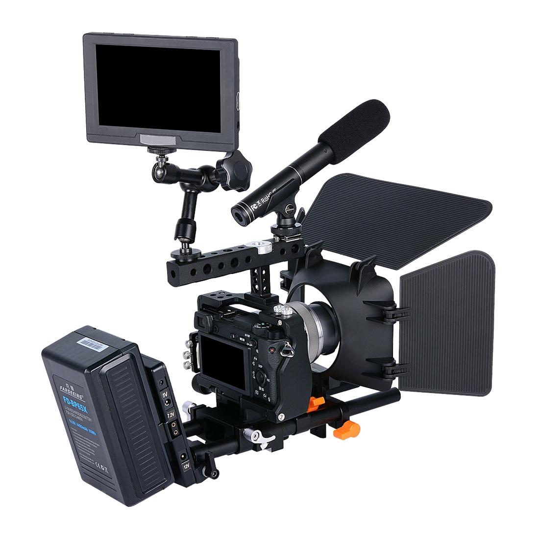 Sony A6000 A6300 A6400 A6500 Camera Cage Stabilizer Handle Black Audio Video