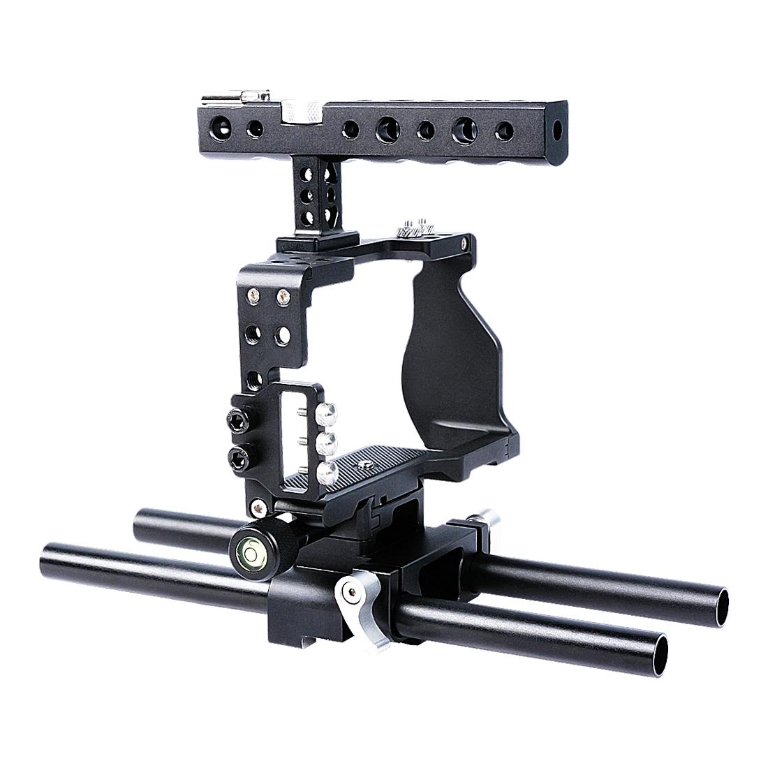 Sony A6000 A6300 A6400 A6500 Camera Cage Stabilizer Handle Black Audio Video