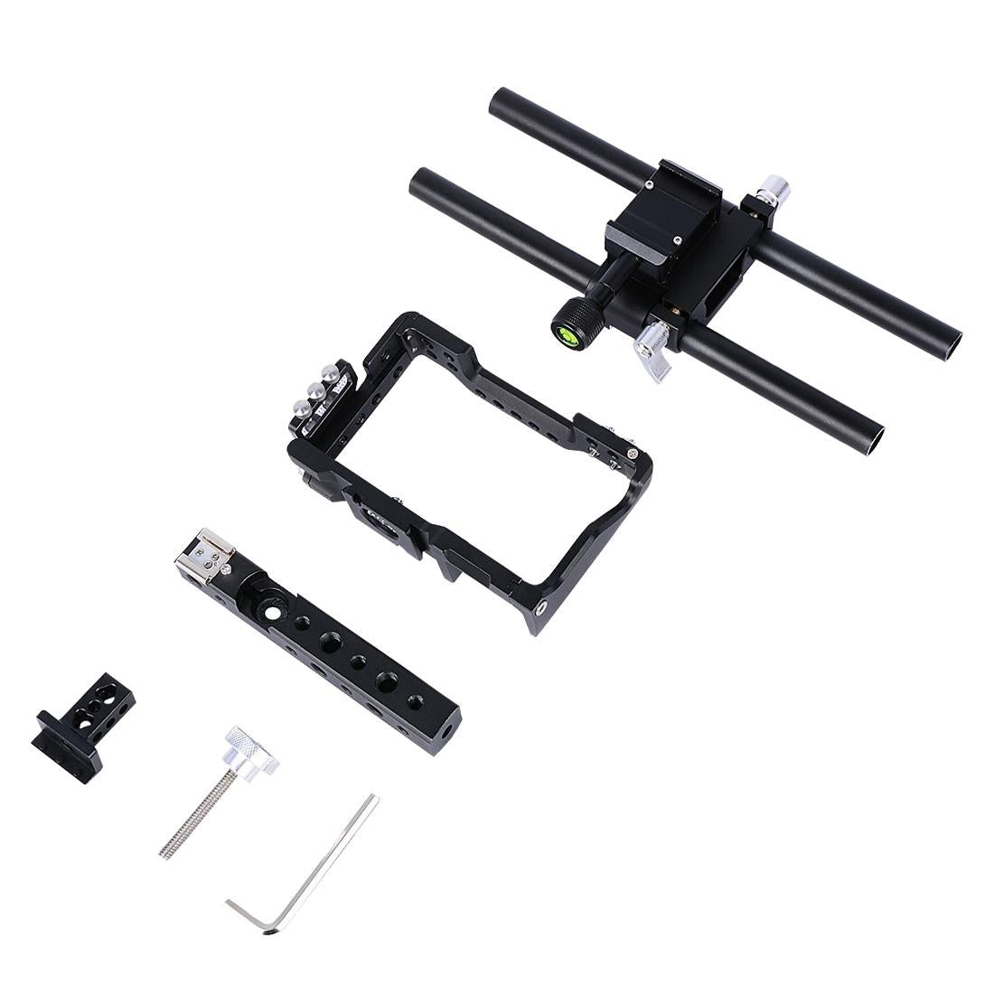 Sony A6000 A6300 A6400 A6500 Camera Cage Stabilizer Handle Black Audio Video