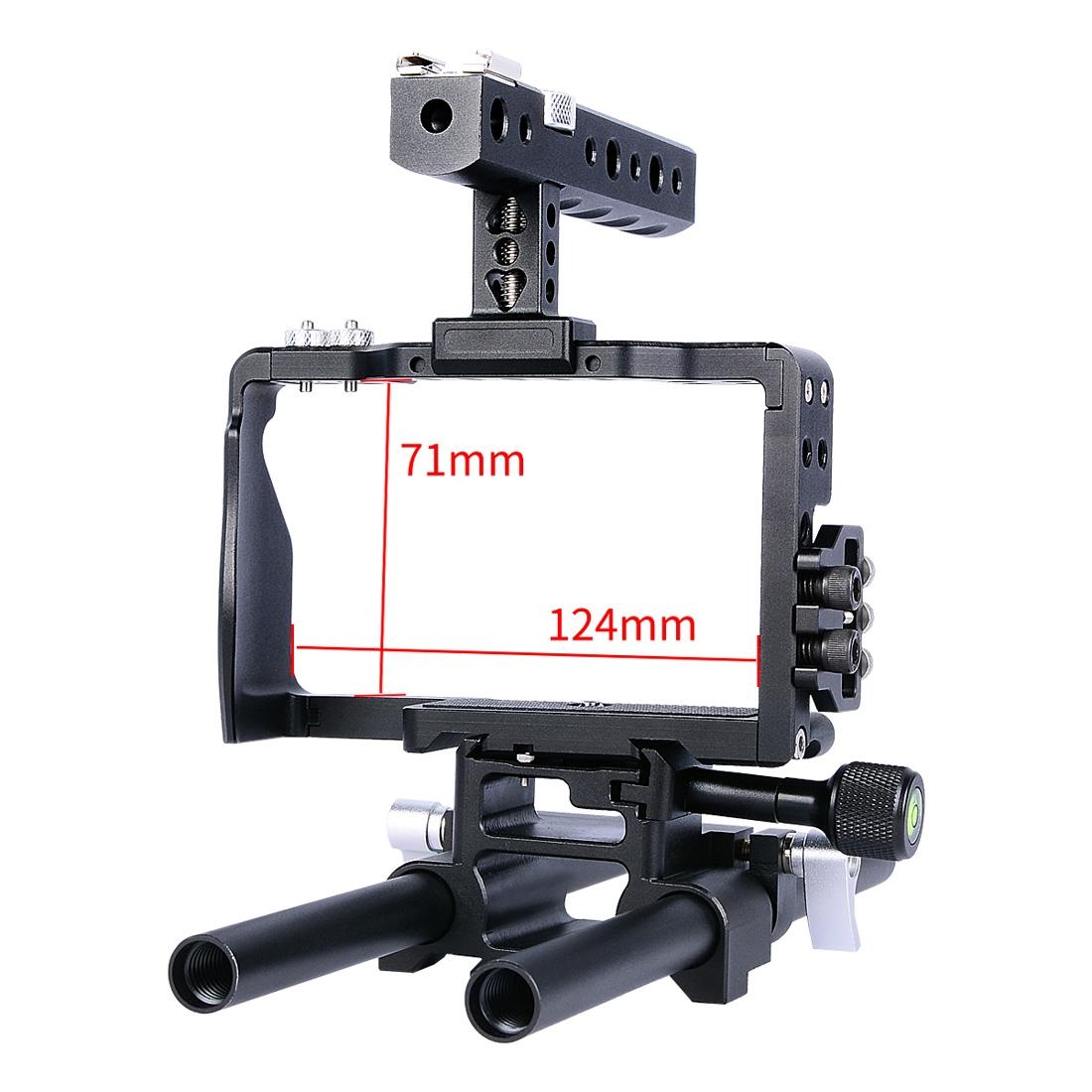 Sony A6000 A6300 A6400 A6500 Camera Cage Stabilizer Handle Black Audio Video