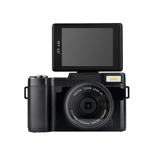 3.0 Flip Screen Vlog Camera With 4X Zoom For Audio And Video Recording