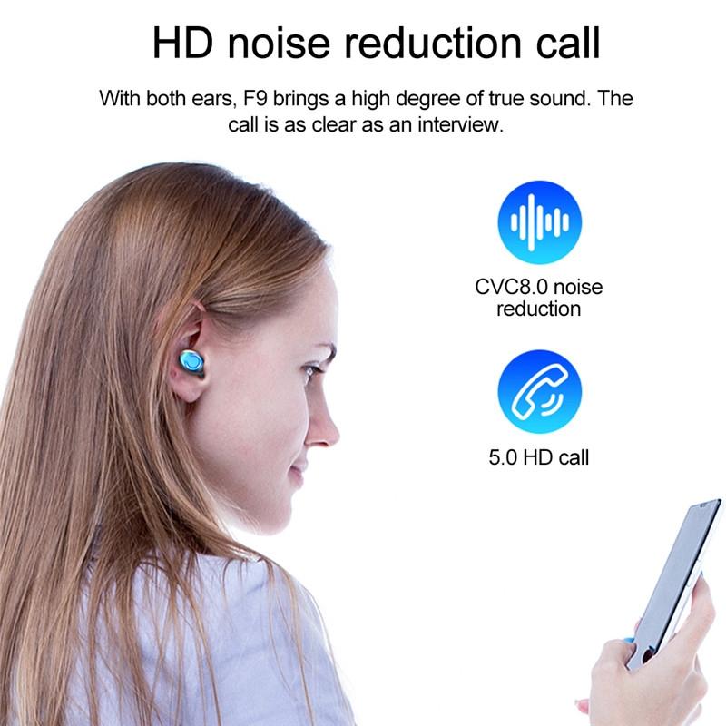 Wireless Noise Cancelling Earbuds With Charging Case Black