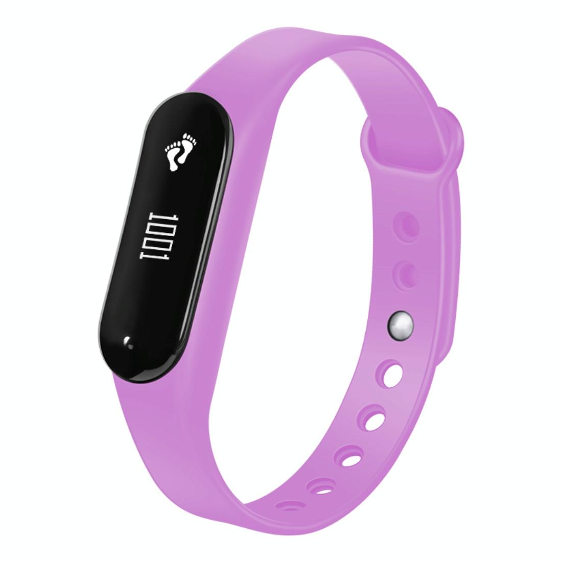 Bluetooth Smart Bracelet With Heart Rate Monitor And Sleep Tracker Black