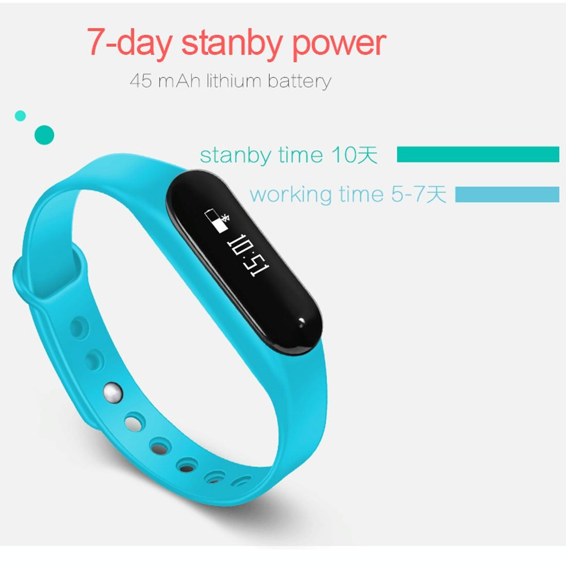 Bluetooth Smart Bracelet With Heart Rate Monitor And Sleep Tracker Black