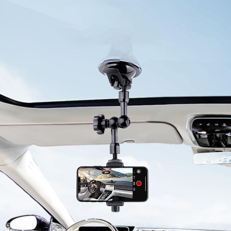 Articulating Magic Arm With Phone Clamp And Suction Cup For Audio Video Use