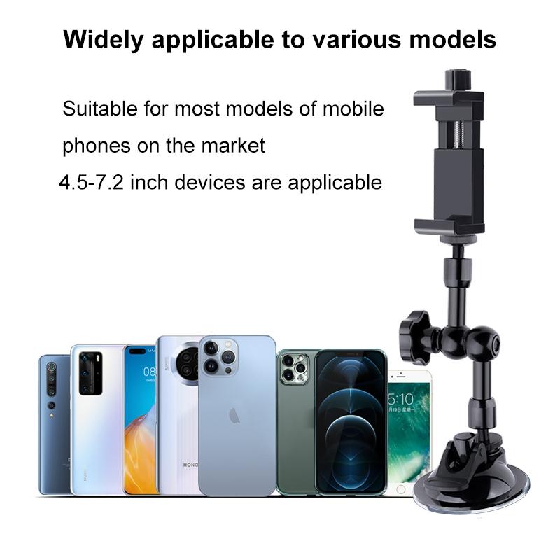 Articulating Magic Arm With Phone Clamp And Suction Cup For Audio Video Use