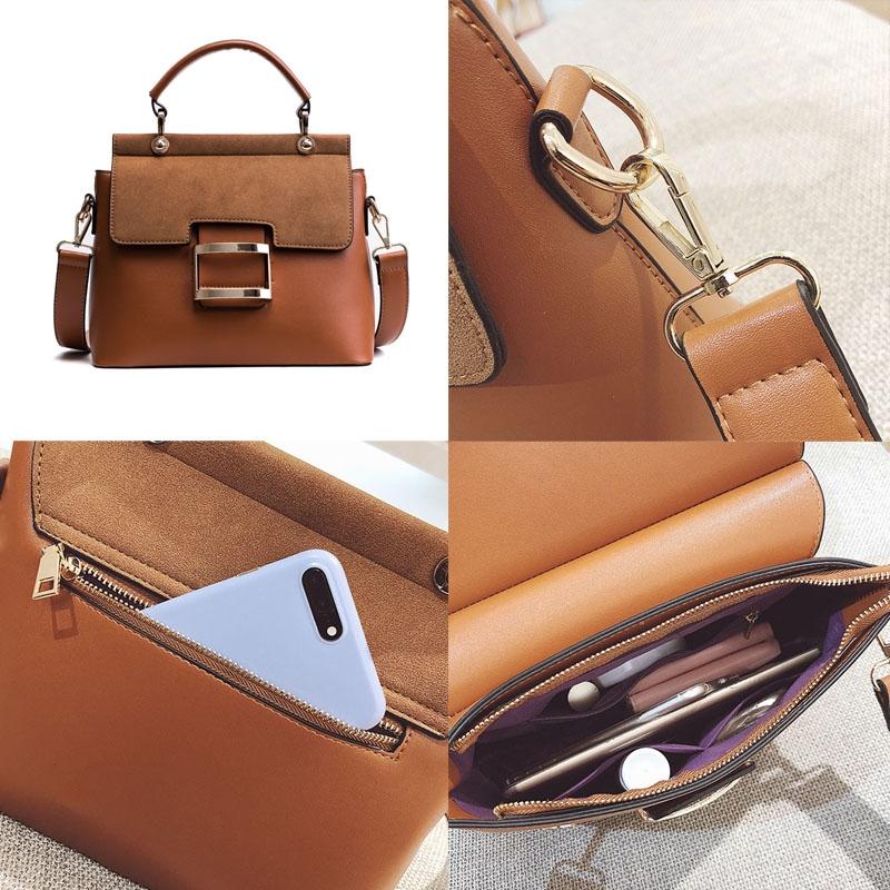 Stylish Women Crossbody Bag Brown