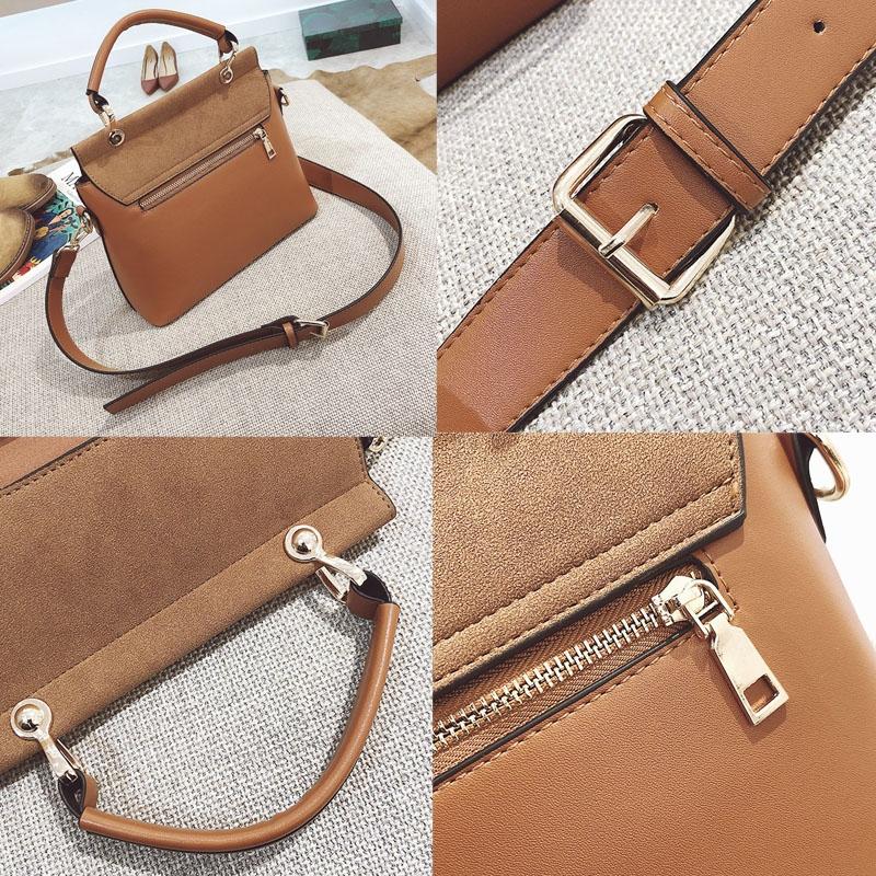 Stylish Women Crossbody Bag Brown