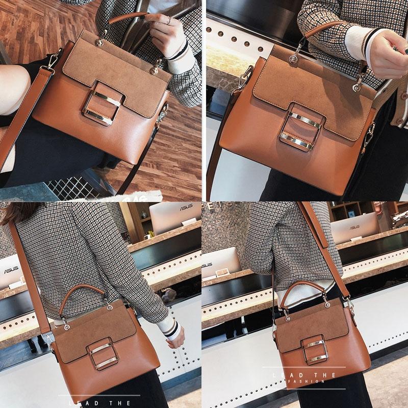 Stylish Women Crossbody Bag Brown