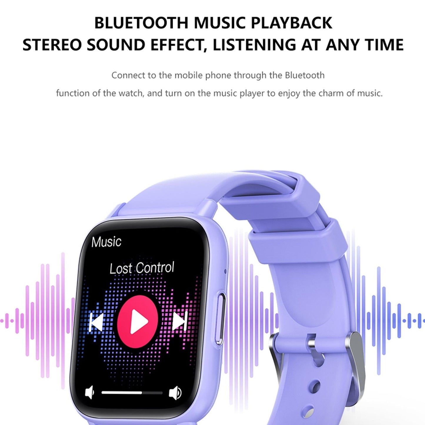 1.83 Inch Bt5.2 Smart Sport Watch With Bluetooth Call Sleep & Health Monitor White