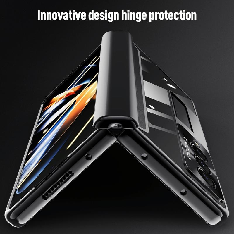For Samsung Galaxy Z Fold4 5G Full Body Hinge Case Electroplated Green