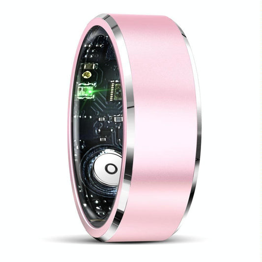 Smart Ring For Health Monitoring & Multiple Sports Modes Size 10 Pink
