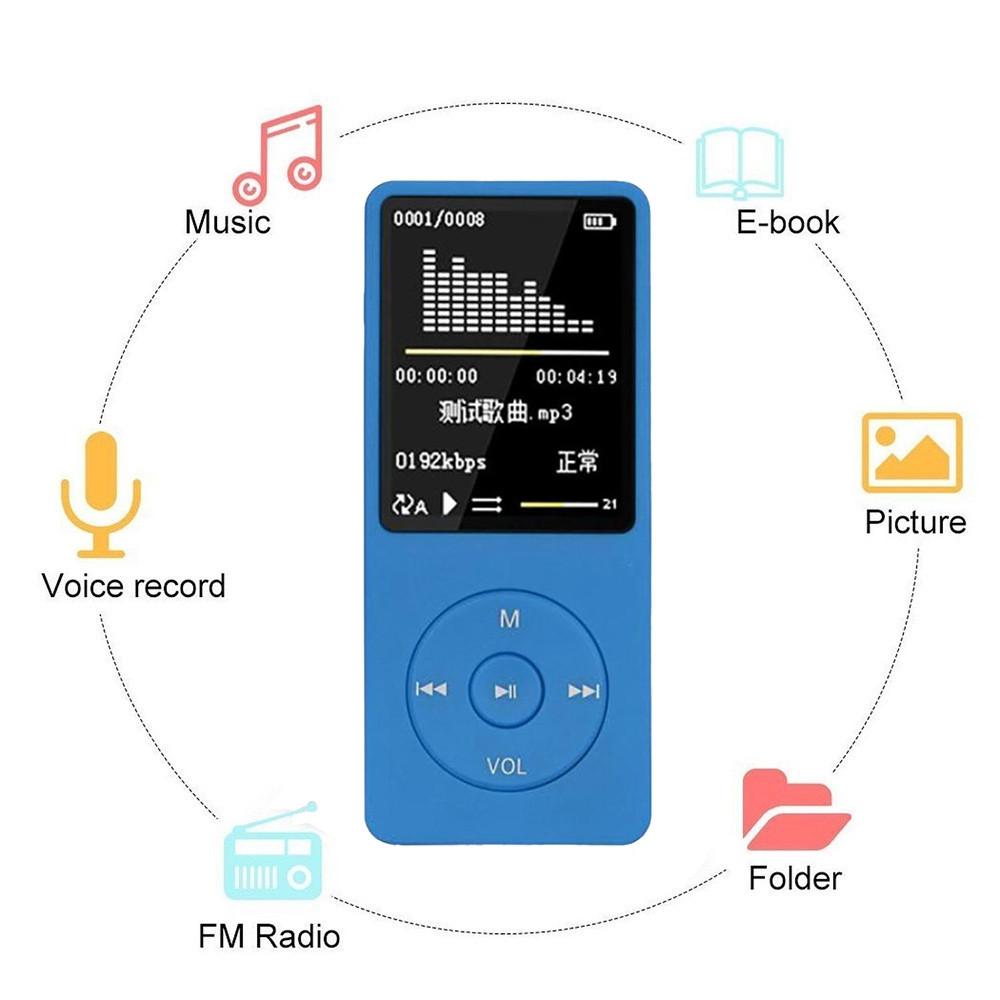 8Gb Lcd Fm Radio Mp3 Mp4 Player Pink
