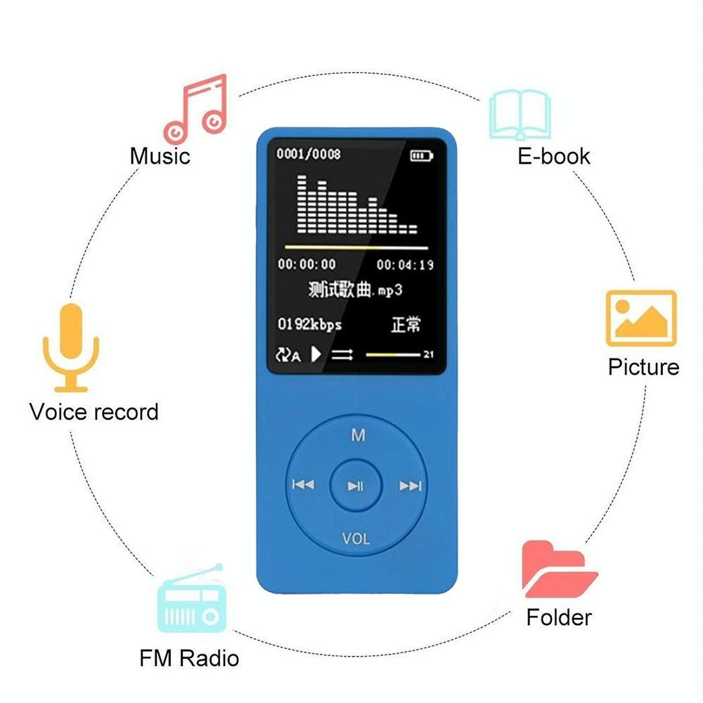 8Gb Lcd Fm Radio Mp3 Mp4 Player Pink