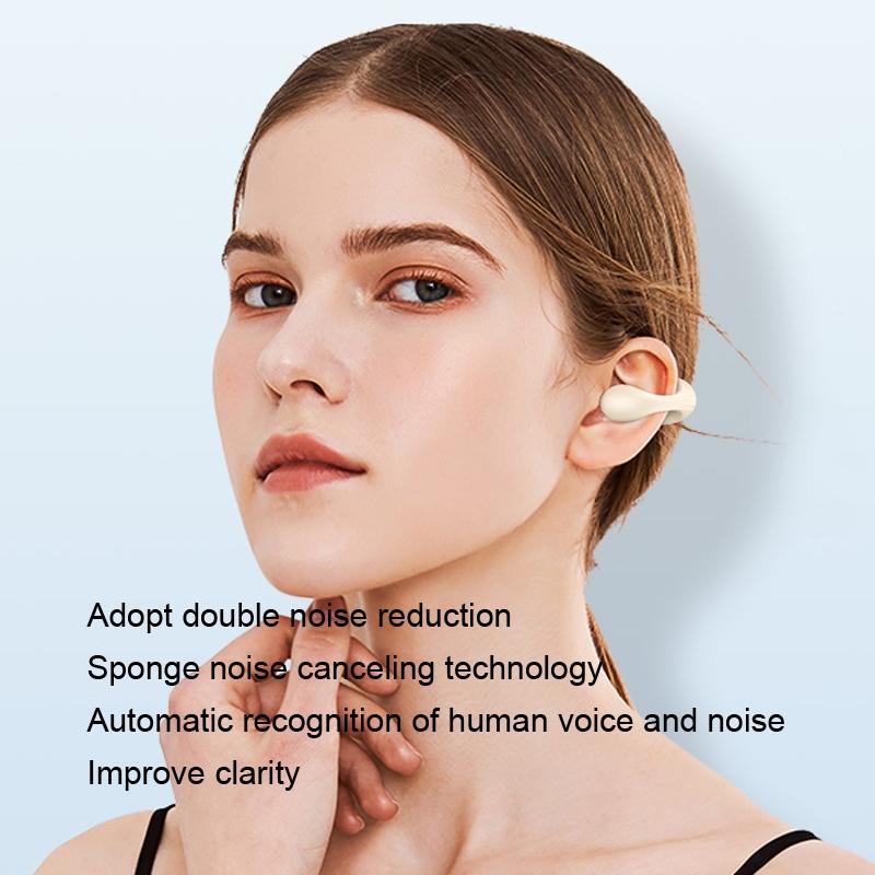 Wireless Dual Ear Bone Conduction Bluetooth Earphones Mini Sport Clip