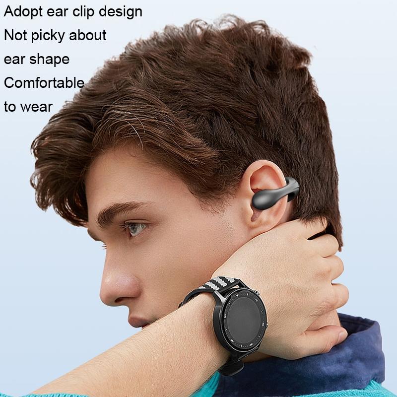 Wireless Dual Ear Bone Conduction Bluetooth Earphones Mini Sport Clip