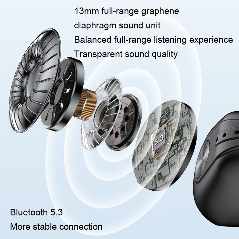 Wireless Dual Ear Bone Conduction Bluetooth Earphones Mini Sport Clip
