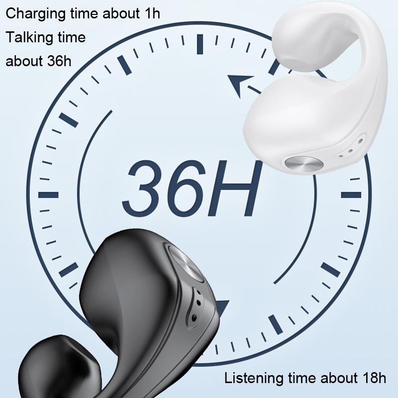 Wireless Dual Ear Bone Conduction Bluetooth Earphones Mini Sport Clip