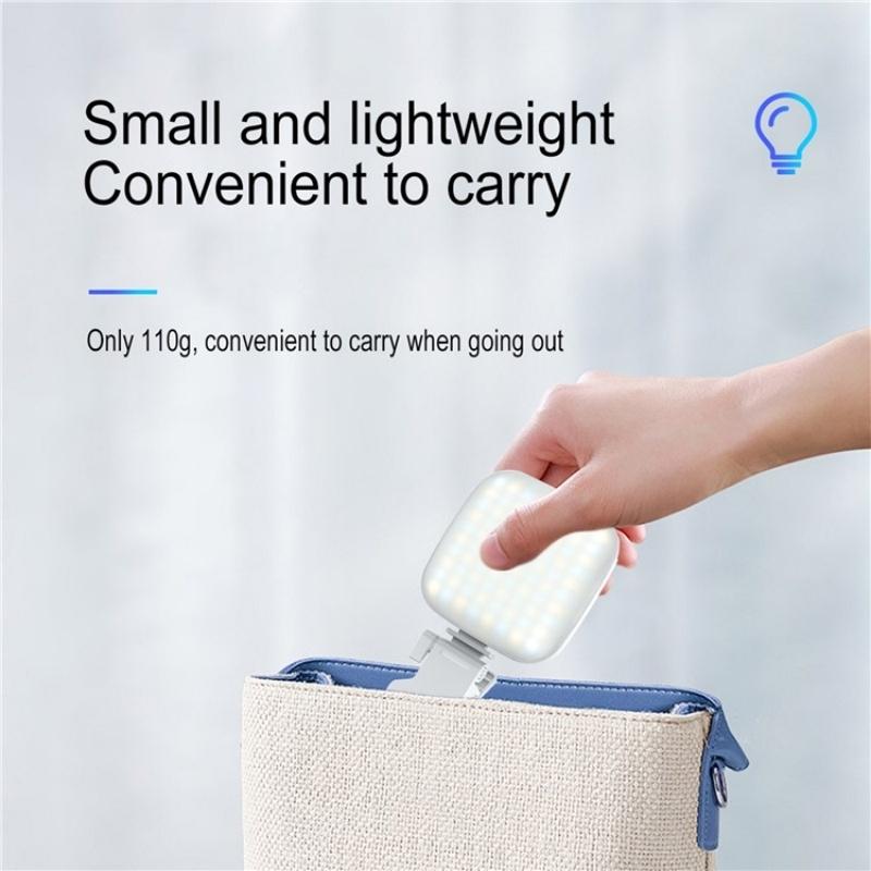 White Mini Clip On Led Fill Light For Video Conferencing And Live Streaming
