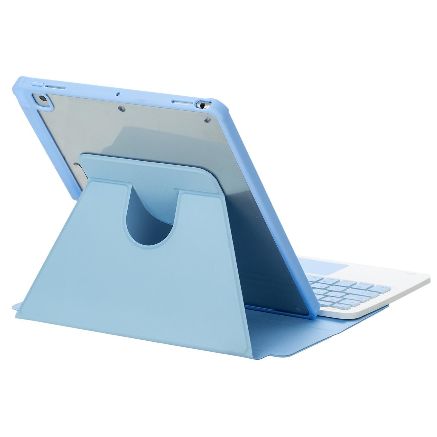 360 Rotation Bluetooth Keyboard Leather Case For Ipad 10.9 2022 With Touch Control And Backlight Green