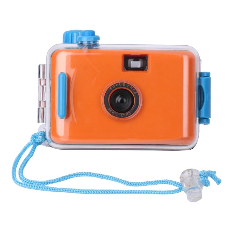 Waterproof Retro Film Camera For Kids Mini Point And Shoot Audio Video Device