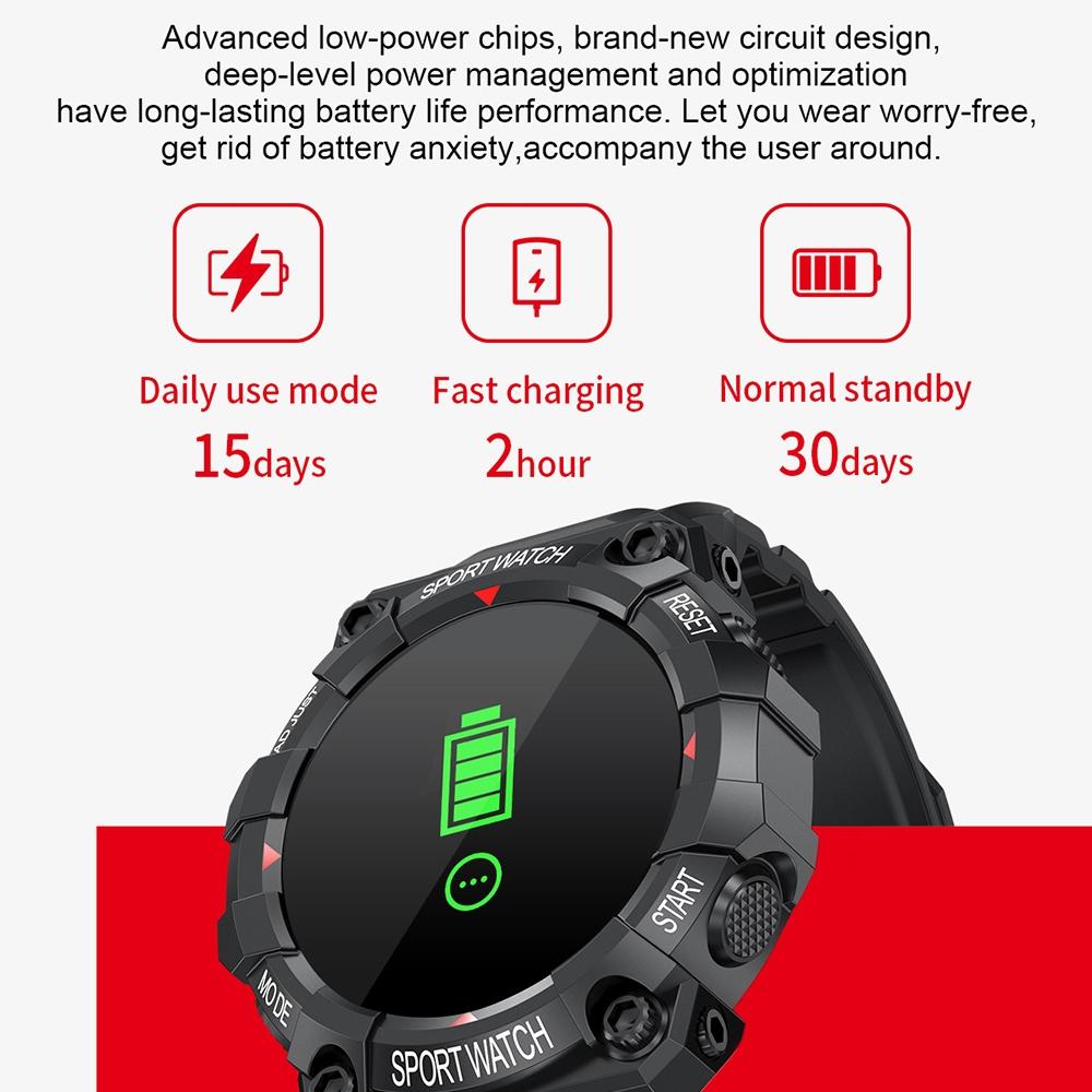 1.3 Inch Colour Round Screen Sport Smart Watch Support Heart Rate Multi Sports Mode Pink