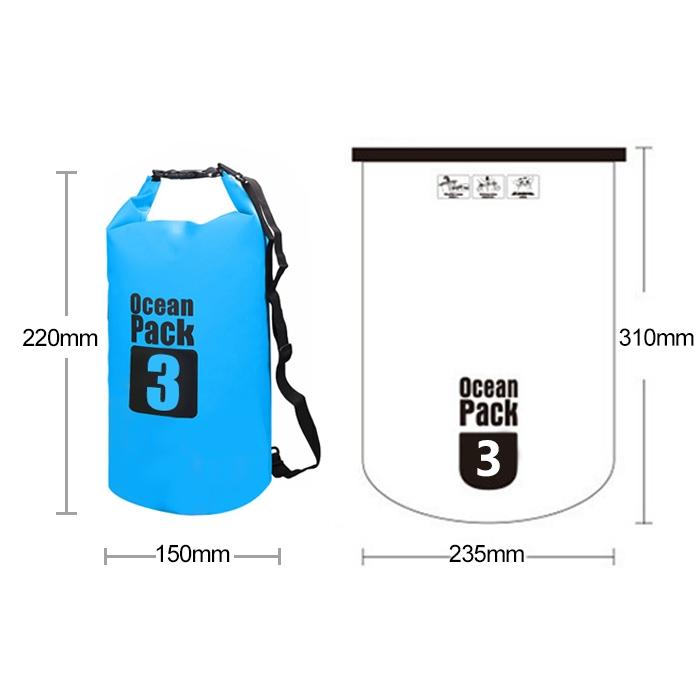 Waterproof Single Shoulder Bag 3L Capacity Pink