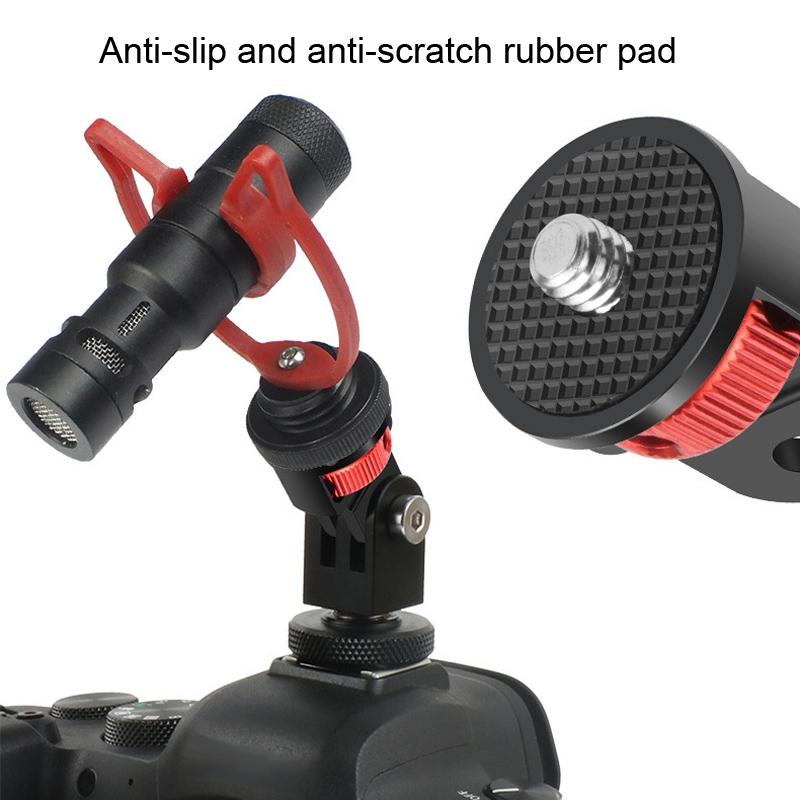 Universal Tripod Adapter For Action Cameras 1 / 4 Inch Screw Red Titanium