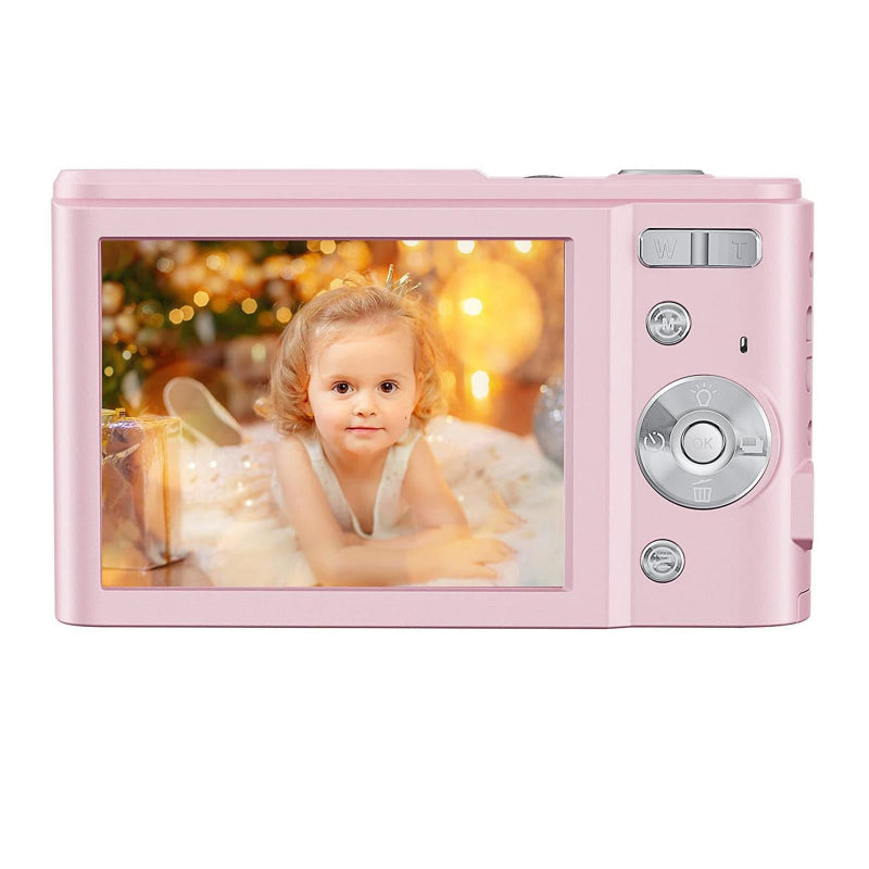 36Mp 2.7K Full Hd Digital Camera With 16X Zoom For Children 2.4 Inch Screen Pink
