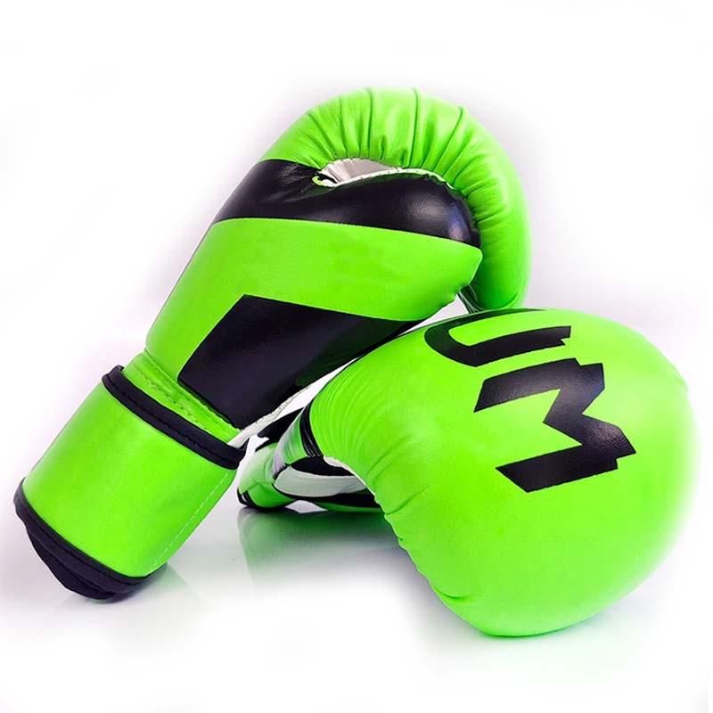Professional Boxing Gloves For Adult Training 10Oz Muay Thai Fighting Fluorescent Yellow