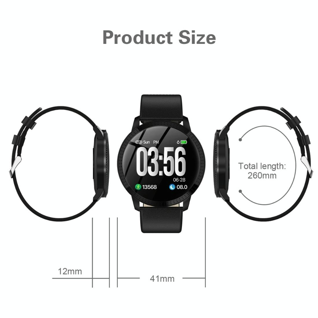 Waterproof Smartwatch With Colour Screen Ipx67 Pink