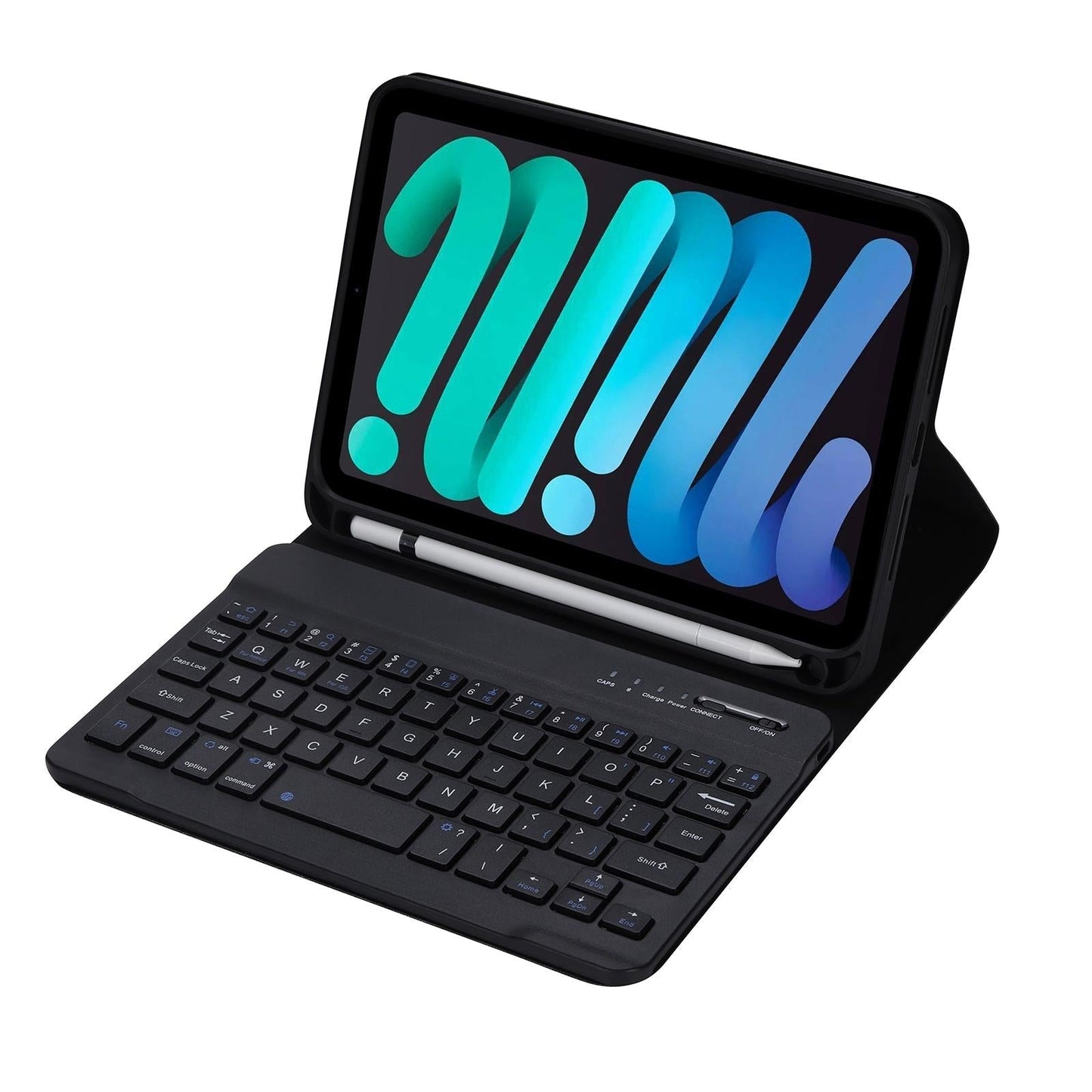 Ultra Thin Bluetooth Keyboard Tablet Case For Ipad Mini 6 With Stand And Pen Slot Candy Colour Pink