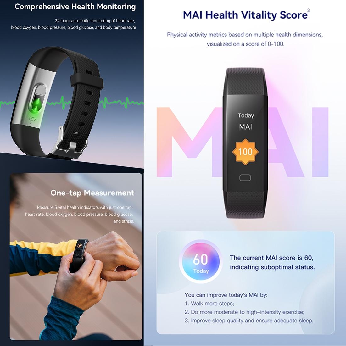 Waterproof Fitness Tracker Watch With Heart Rate Monitor Army Green Fashion