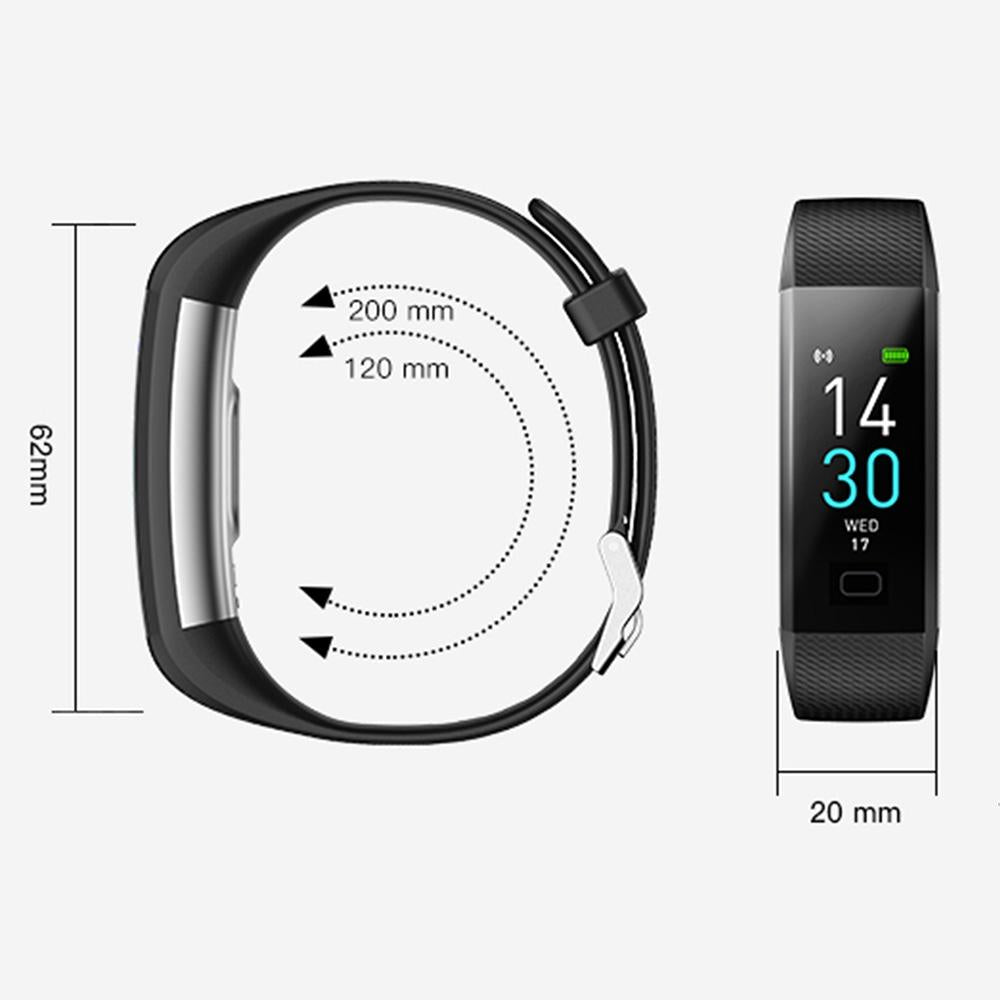 Waterproof Fitness Tracker Watch With Heart Rate Monitor Army Green Fashion