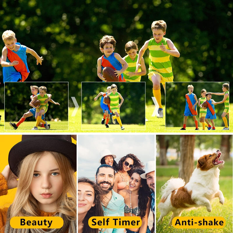 36Mp 2.7K Full Hd Digital Camera With 16X Zoom For Children 2.4 Inch Screen Green