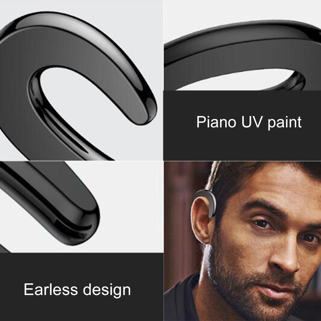 Bluetooth Bone Conduction Sports Earphones With Earhook V4.1 Rose Gold