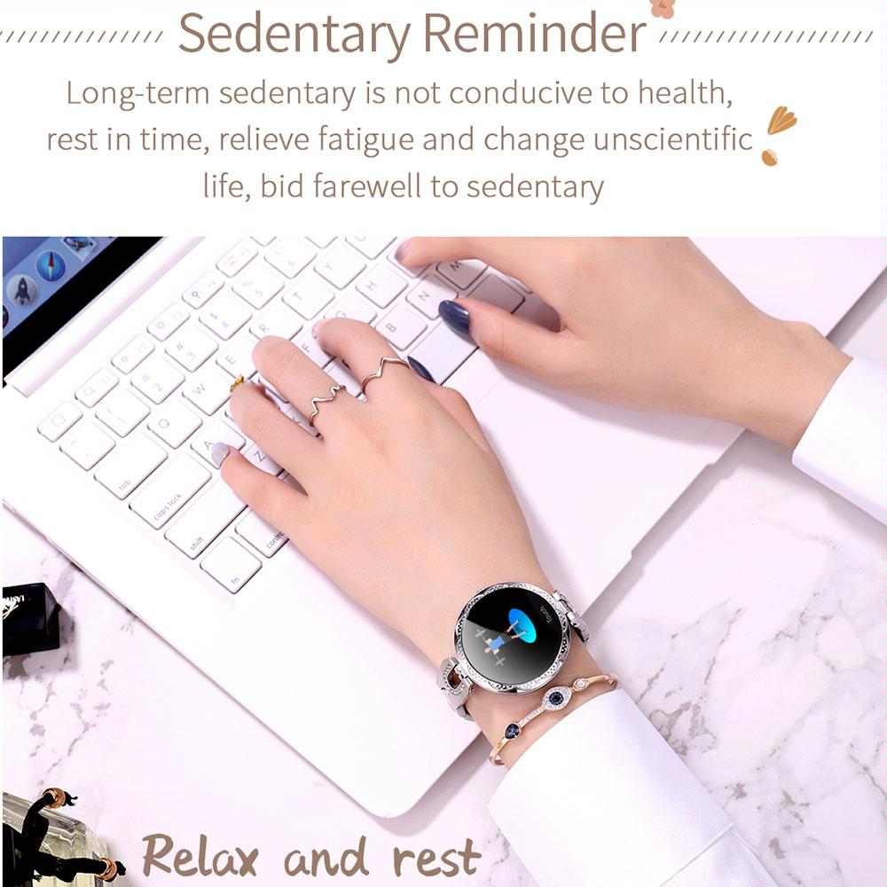 Waterproof Smart Bracelet With Lcd Screen And Heart Rate Monitor Rose Gold