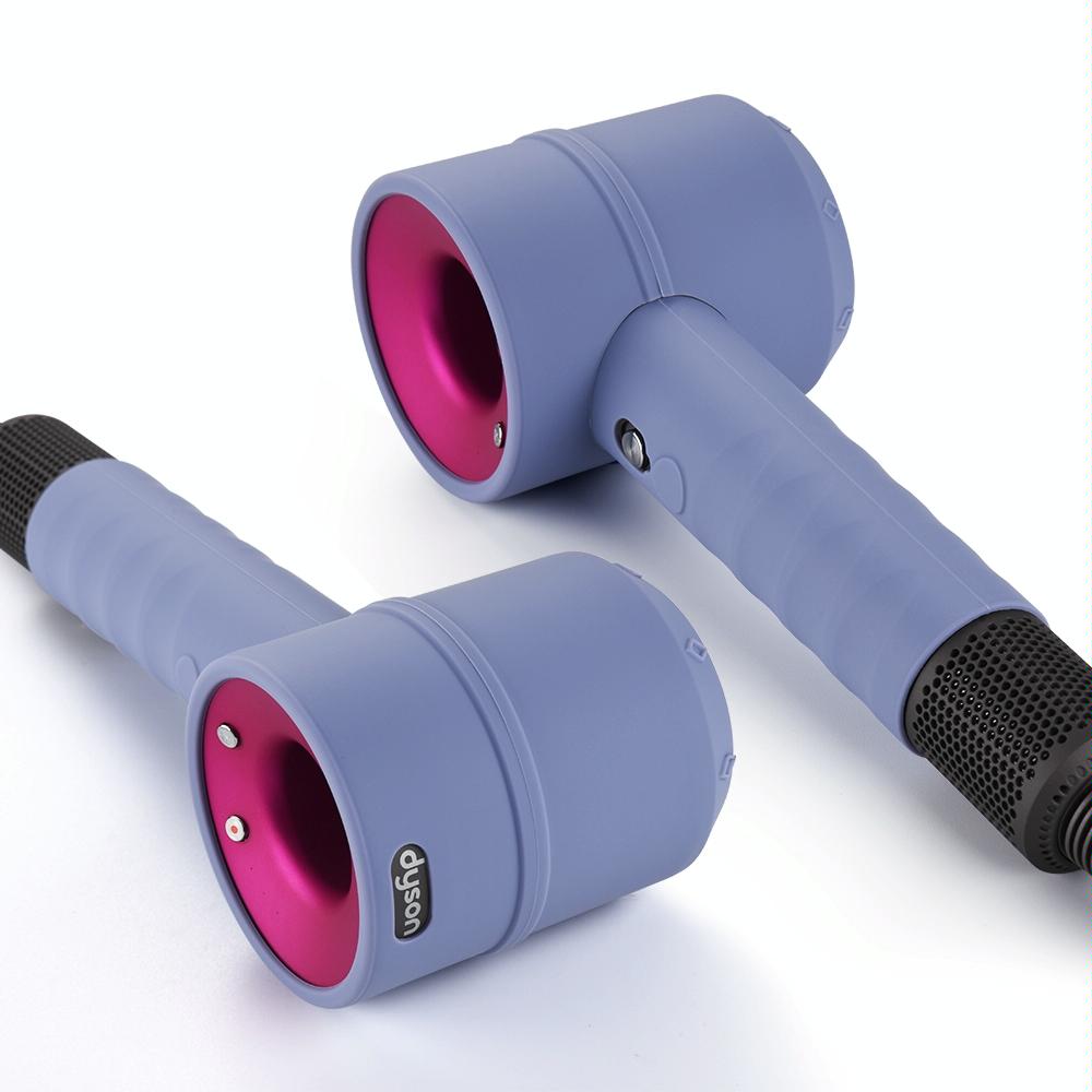 Shockproof Silicone Case For Dyson Hair Dryer Lavender Grey