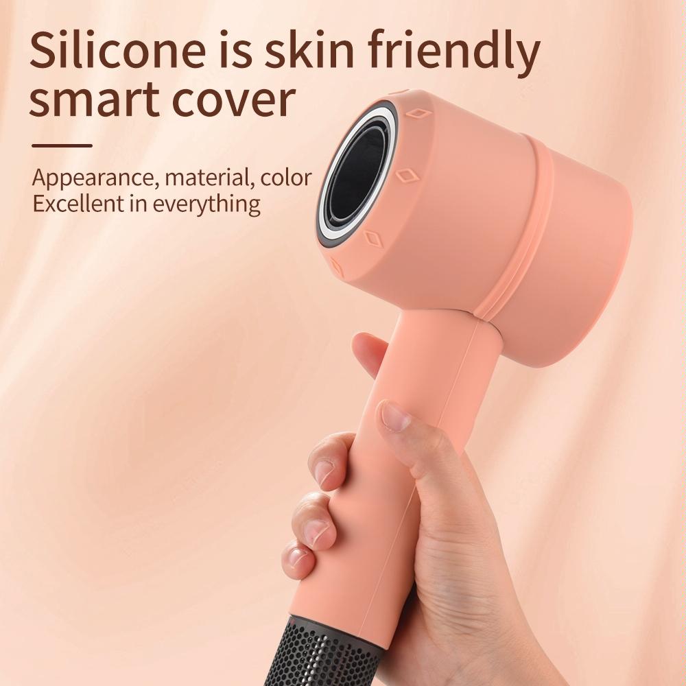 Shockproof Silicone Case For Dyson Hair Dryer Lavender Grey